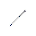Variante Blanc / bleu foncé - Stylo bille personnalisable opaque Stilolinea avec logo - Raja