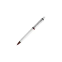 Variante Blanc / Rouge foncé - Stylo bille personnalisable opaque Stilolinea avec logo - Raja