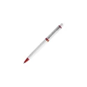 Variante Blanc / Rouge - Stylo bille personnalisable opaque Stilolinea avec logo - Raja
