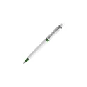 Variante Blanc / vert - Stylo bille personnalisable opaque Stilolinea avec logo - Raja