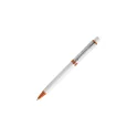 Variante Blanc / Orange - Stylo bille personnalisable opaque Stilolinea avec logo - Raja