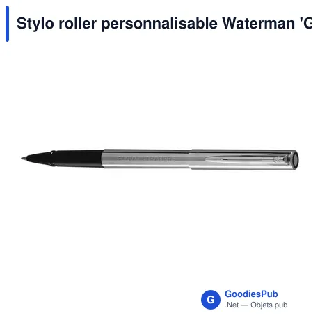 Stylo roller personnalisable Waterman 'Graduate' avec logo
