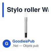 Stylo roller personnalisable Waterman 'Graduate' avec logo - Miniature 2