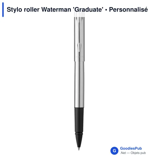 Stylo roller personnalisable Waterman 'Graduate' avec logo - Image 2