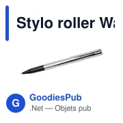 Stylo roller personnalisable Waterman 'Graduate' avec logo - Miniature 3
