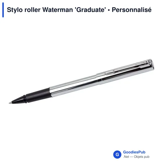 Stylo roller personnalisable Waterman 'Graduate' avec logo - Image 3