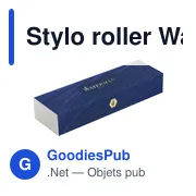 Stylo roller personnalisable Waterman 'Graduate' avec logo - Miniature 4