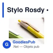 Stylo bille personnalisable Rosdy avec logo - Écriture éco-responsable - Miniature 6