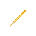 Variante Transparent Jaune - Stylo bille personnalisable transparent à grip avec logo - Stilolinea S40 Grip