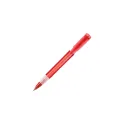 Variante Transparent Rouge - Stylo bille personnalisable transparent à grip avec logo - Stilolinea S40 Grip