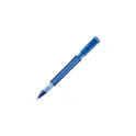 Variante Transparent bleu foncé - Stylo bille personnalisable transparent à grip avec logo - Stilolinea S40 Grip