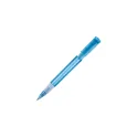 Variante Bleu transparent - Stylo bille personnalisable transparent à grip avec logo - Stilolinea S40 Grip