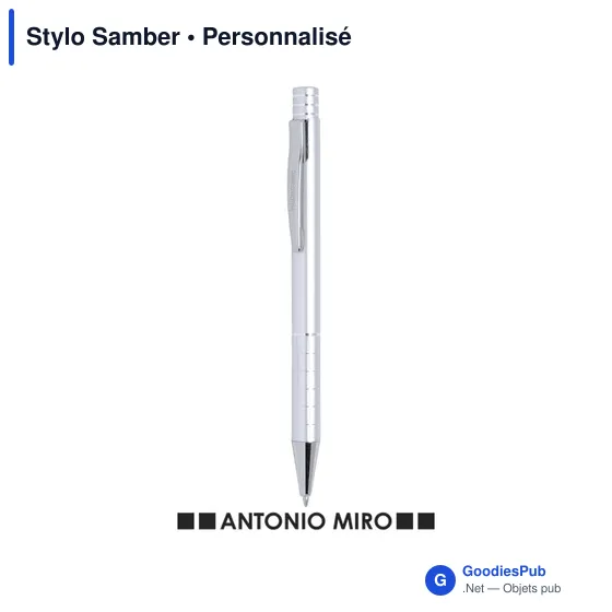 Stylo bille personnalisable avec logo pour entreprises - Antonio Miró - Image 1
