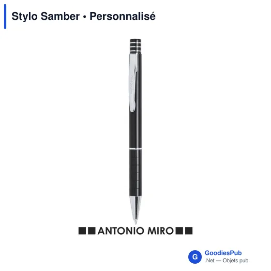 Stylo bille personnalisable avec logo pour entreprises - Antonio Miró - Image 5