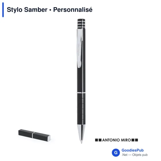 Stylo bille personnalisable avec logo pour entreprises - Antonio Miró - Image 6