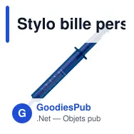 Stylo bille personnalisable en forme de seringue transparente avec logo - Miniature 2