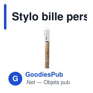 Stylo bille personnalisable Siliax avec logo en liège et métal - Miniature 1