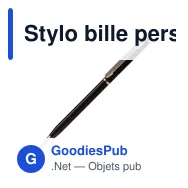 Stylo bille personnalisable fin en métal avec logo - Slim - Miniature 4