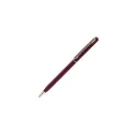 Variante Rouge - Stylo bille personnalisable fin en métal avec logo - Slim