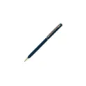 Variante Bleu - Stylo bille personnalisable fin en métal avec logo - Slim