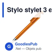 Stylo stylet 3 en 1 personnalisable en ABS avec logo - Miniature 2