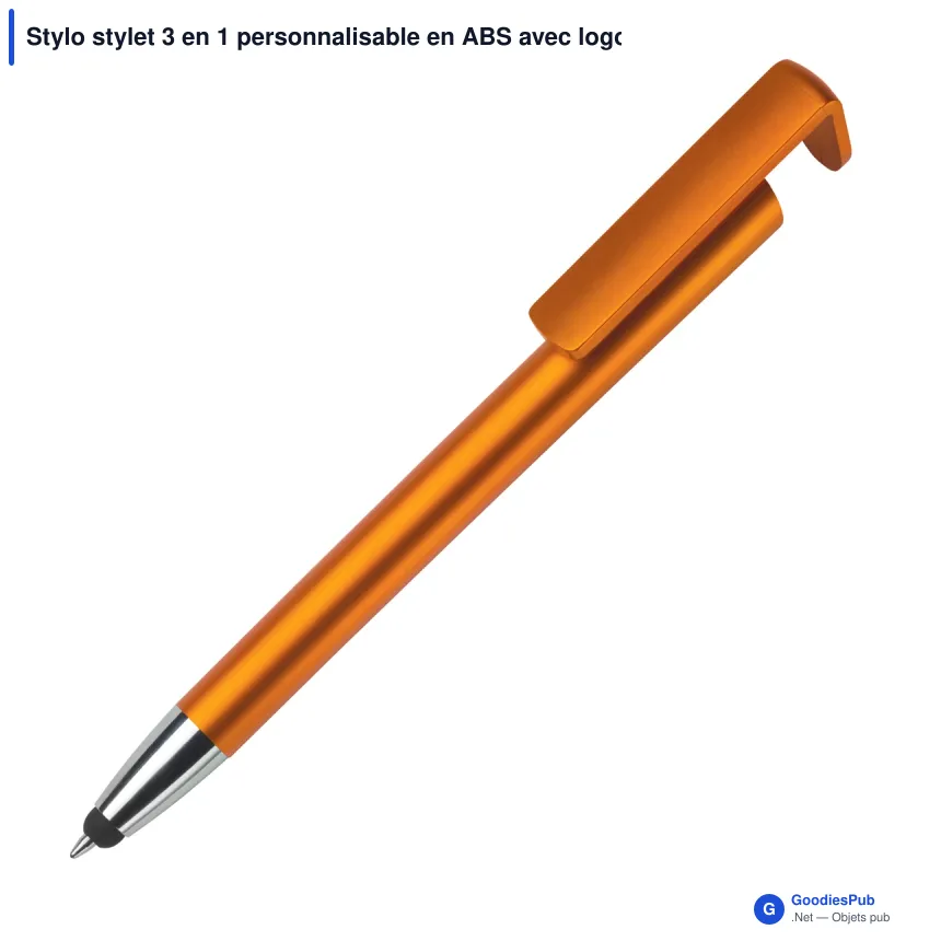 Stylo stylet 3 en 1 personnalisable en ABS avec logo - Image 2