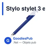 Stylo stylet 3 en 1 personnalisable en ABS avec logo - Miniature 3