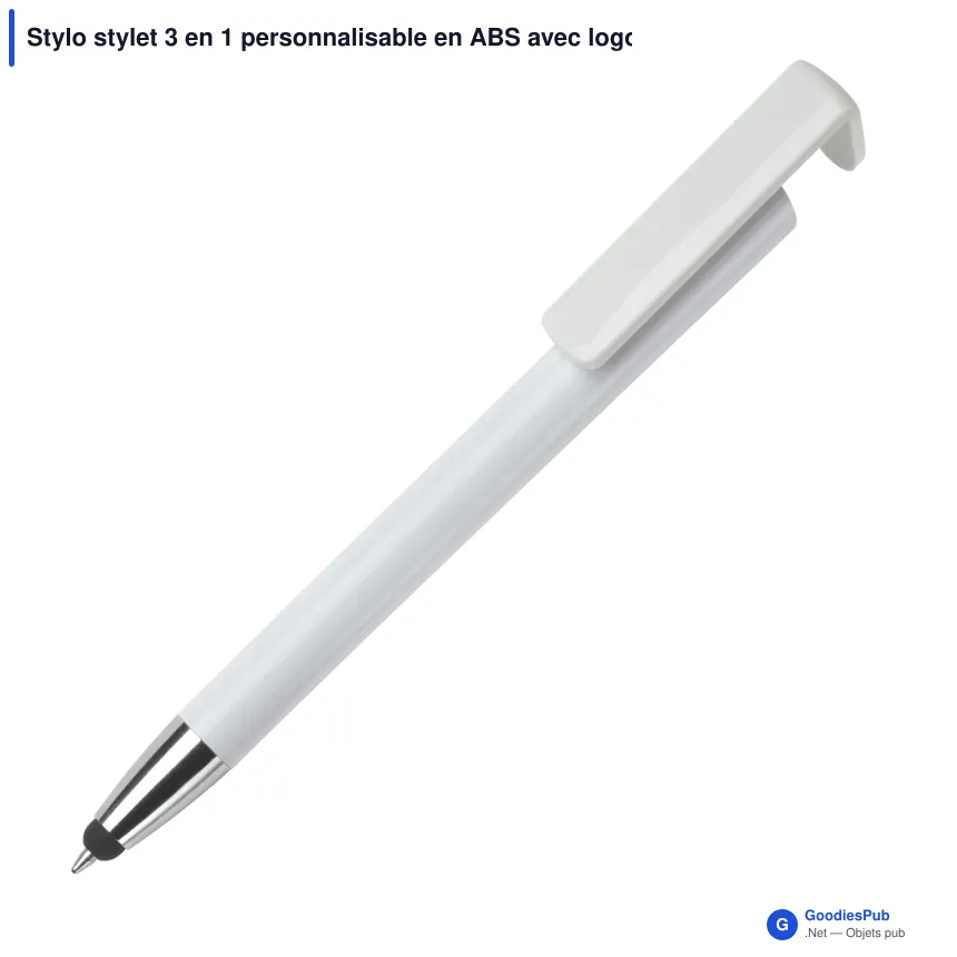 Stylo stylet 3 en 1 personnalisable en ABS avec logo - Image 4
