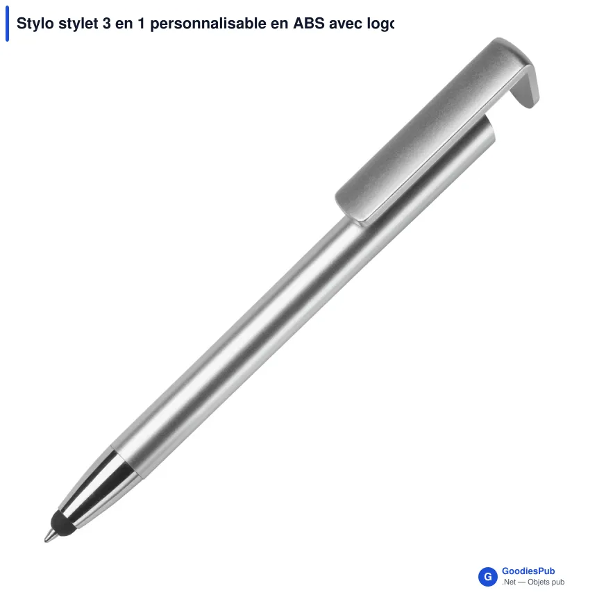 Stylo stylet 3 en 1 personnalisable en ABS avec logo - Image 6