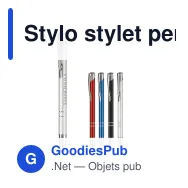 Stylo stylet personnalisable en aluminium avec logo - Alicante - Miniature 1