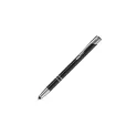 Variante Noir - Stylo stylet personnalisable en aluminium avec logo - Alicante