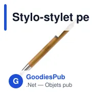 Stylo-stylet personnalisable en bambou avec logo - Antartica - Miniature 2