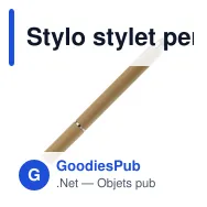 Stylo stylet personnalisable en carton et métal avec logo - Carton - Miniature 2