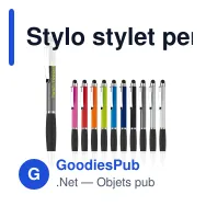 Stylo stylet personnalisable en ABS et métal avec logo - Mercurius - Miniature 1