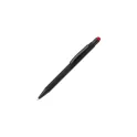 Variante Noir / rouge - Stylo bille personnalisable caoutchouté avec stylet avec logo - New York