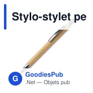 Stylo-stylet personnalisable en bambou avec logo - New York - Miniature 5