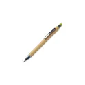 Variante Vert - Stylo-stylet personnalisable en bambou avec logo - New York