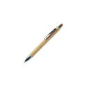 Variante Orange - Stylo-stylet personnalisable en bambou avec logo - New York