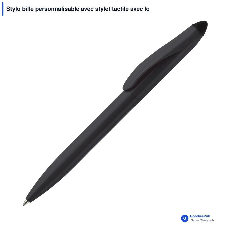 Stylo bille personnalisable avec stylet tactile avec logo - Touchy - Image 3