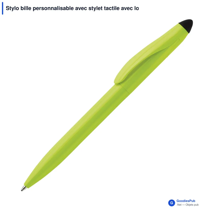 Stylo bille personnalisable avec stylet tactile avec logo - Touchy - Image 5