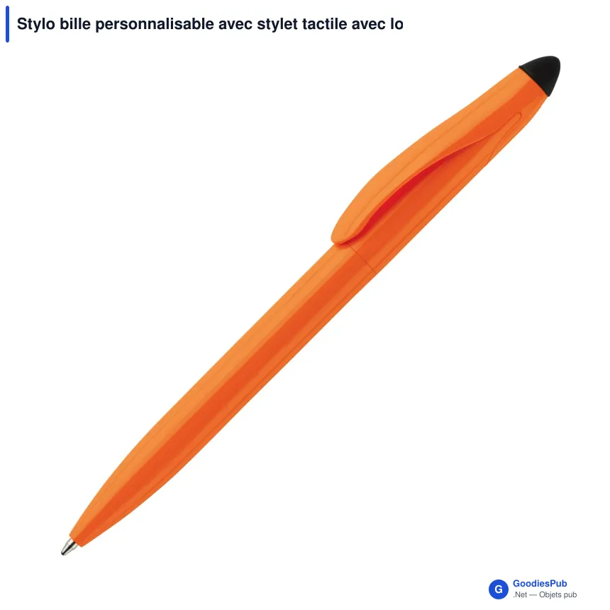 Stylo bille personnalisable avec stylet tactile avec logo - Touchy - Image 7