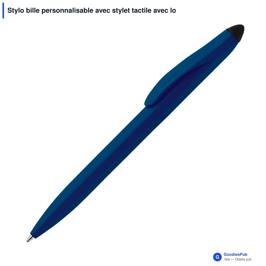 Stylo bille personnalisable avec stylet tactile avec logo - Touchy - Image 8
