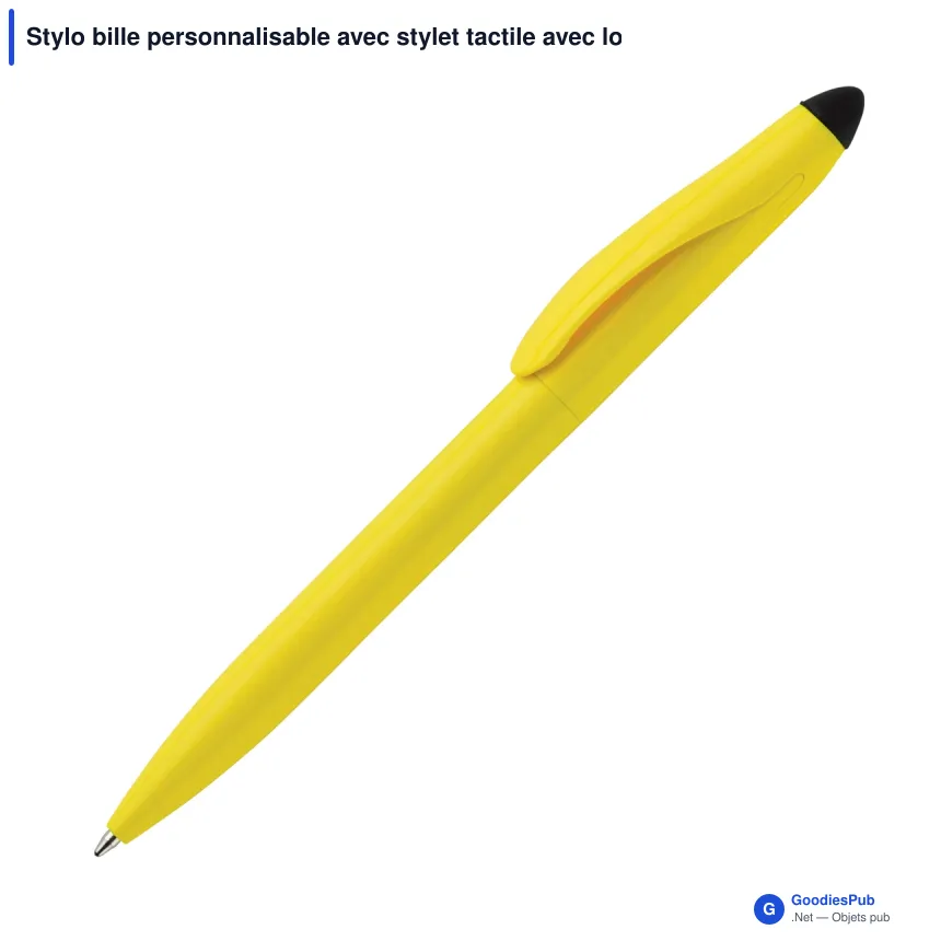 Stylo bille personnalisable avec stylet tactile avec logo - Touchy - Image 9