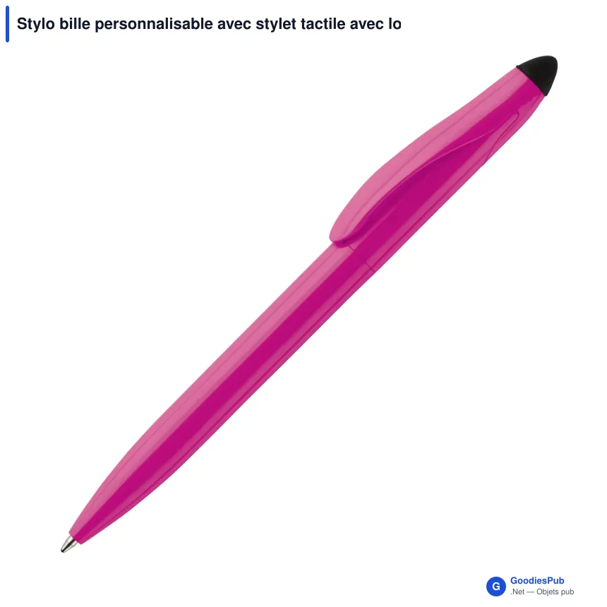 Stylo bille personnalisable avec stylet tactile avec logo - Touchy - Image 10