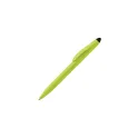Variante Vert clair / Noir - Stylo bille personnalisable avec stylet tactile avec logo - Touchy