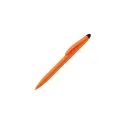 Variante Orange / Noir - Stylo bille personnalisable avec stylet tactile avec logo - Touchy