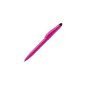 Variante Rose / Noir - Stylo bille personnalisable avec stylet tactile avec logo - Touchy