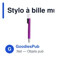 Stylo à bille multifonction personnalisable avec support mobile - Finexavec logo - Miniature 11