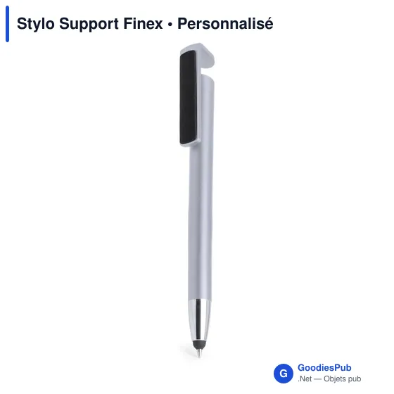 Stylo à bille multifonction personnalisable avec support mobile - Finexavec logo - Image 12