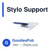Stylo à bille multifonction personnalisable avec support mobile - Finexavec logo - Miniature 5